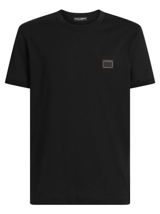 26FW 돌체앤가바나 반팔 티셔츠 G8PV1TG7Q1Q N0000 BLACK