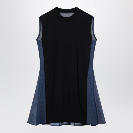 26SS 사카이 미디 원피스 2608472DE 210 BLUE