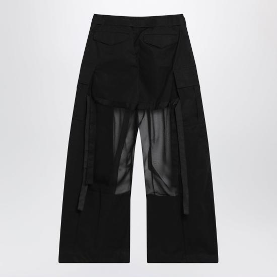 26SS 사카이 스트레이트 팬츠 2608441CO 001 BLACK - SACAI