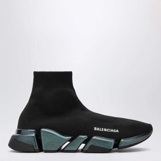 26FW 발렌시아가 스피드 2.0 이리데슨트 스니커즈 617239W2DDB 1040 BLACK
