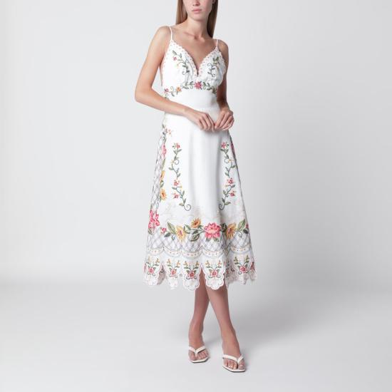 26FW 팜 리오 롱 원피스 355804CO L0025 WHITE
