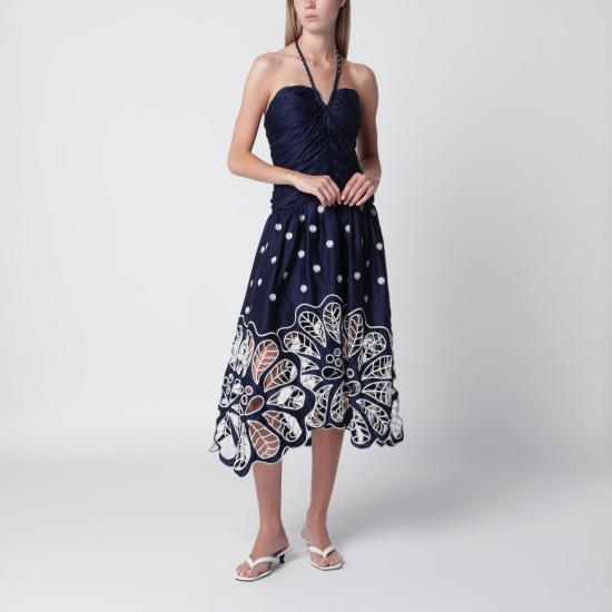 26FW 팜 리오 롱 원피스 355807CO L0077 BLUE