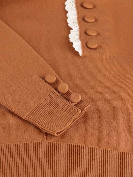 26FW 끌로에 터틀넥 CH26AMP01600 246 BROWN - CHLOE