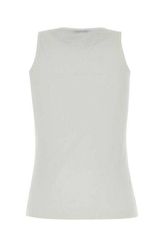 26FW 발렌시아가 코튼 탱크 탑 A000JDT3465 9000 WHITE - BALENCIAGA