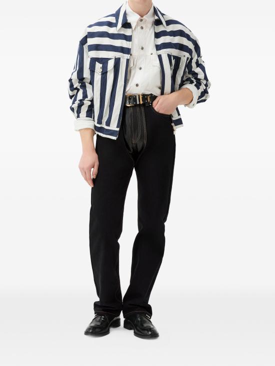 26FW 베르사체 스트레이트 팬츠 10259021A18406 2DC90 BLACK - VERSACE