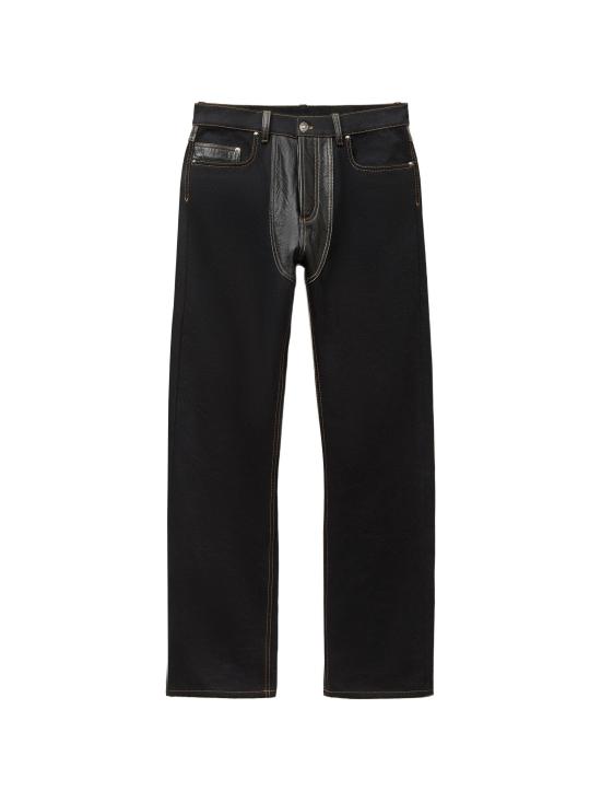 26FW 베르사체 스트레이트 팬츠 10259021A18406 2DC90 BLACK