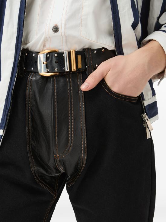 26FW 베르사체 스트레이트 팬츠 10259021A18406 2DC90 BLACK - VERSACE