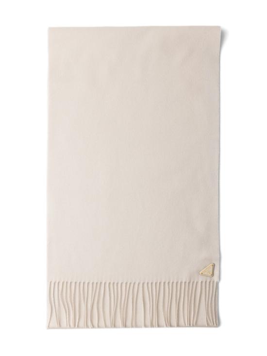 26SS 프라다 삼각 로고 실크 캐시미어 머플러 1FS0652COP F0CHZ BEIGE
