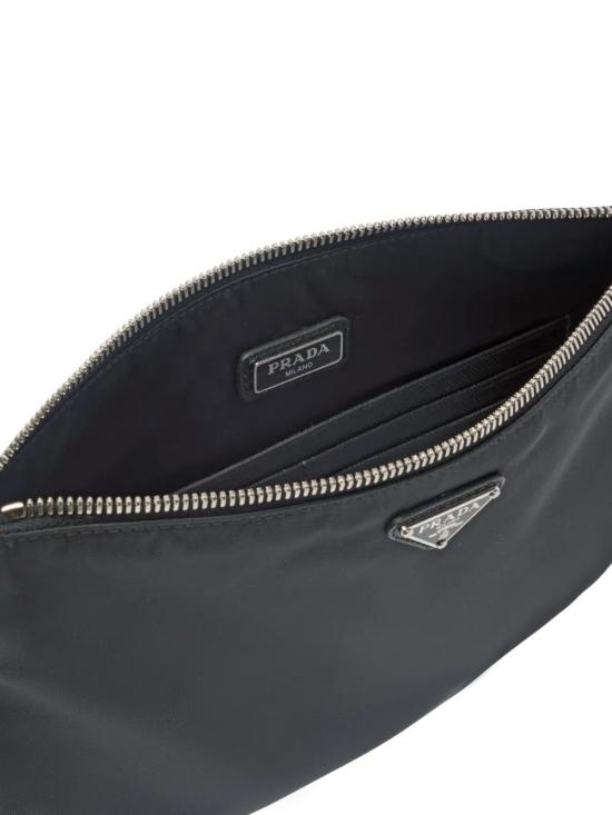 26SS 프라다 리나일론 앤 사피아노 레더 파우치 2NH0062DMH F0002 BLACK - PRADA