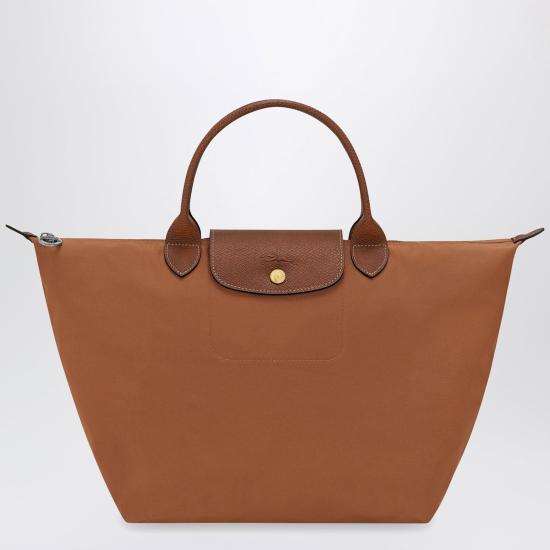 26SS 롱샴 르 플리아쥬 오리지널 M 탑핸들백 L1623089 504 BROWN