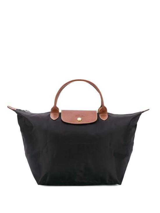 26SS 롱샴 르 플리아쥬 오리지널 M 탑핸들백 L1623089 001 BLACK