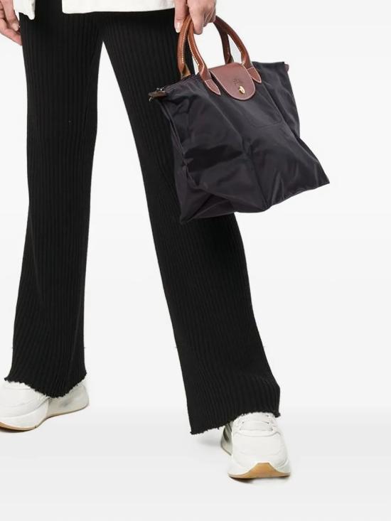26SS 롱샴 르 플리아쥬 오리지널 M 탑핸들백 L1623089 001 BLACK - LONGCHAMP