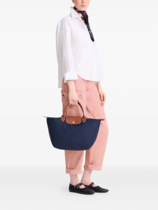 26SS 롱샴 르 플리아쥬 오리지널 M 탑핸들백 L1623089 P68 BLUE - LONGCHAMP