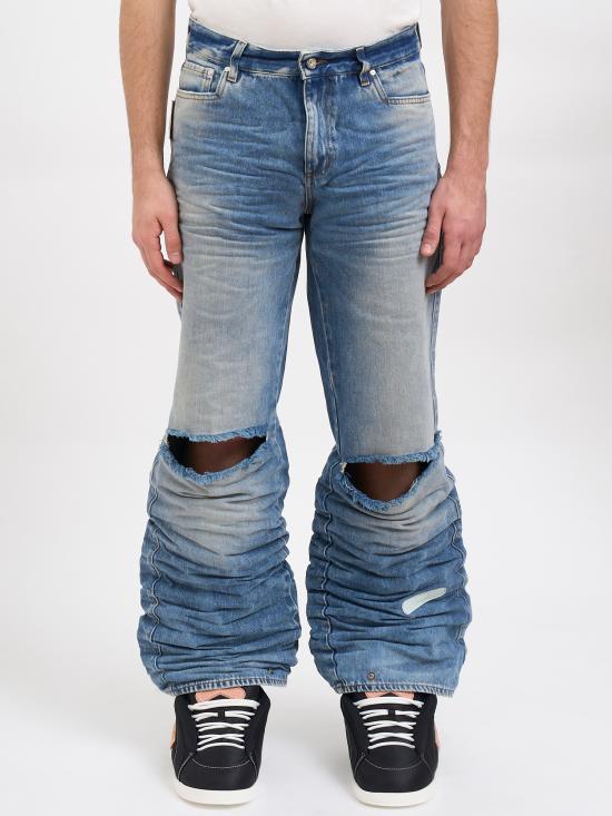 26SS 피디에프 스트레이트 팬츠 NDFM03032DF183WASH BLUE