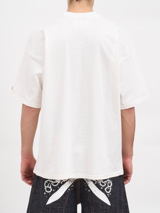26SS 피디에프 반팔 티셔츠 NDFM54029TJ110BRAID WHITE - PDF