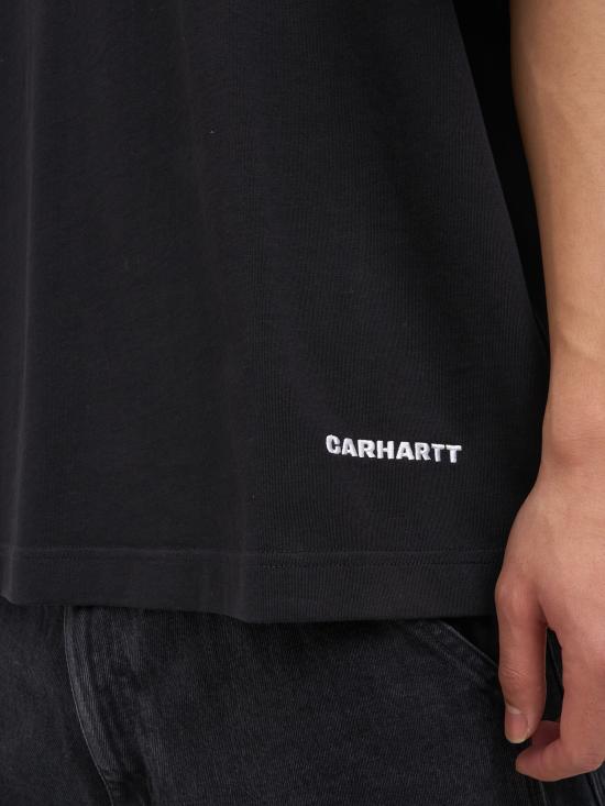 26SS 칼하트 WIP 반팔 티셔츠 NI0313730D2XX BLACK - CARHARTT WIP