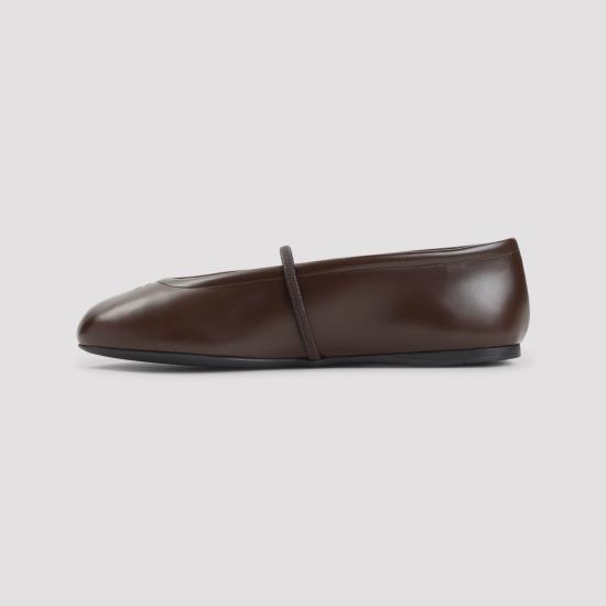26FW 미우미우 플랫 슈즈 5F334EF005070 F0003 BROWN - MIU MIU
