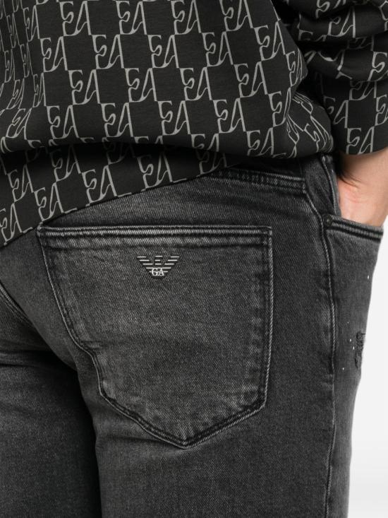 26FW 엠포리오 아르마니 데님 팬츠 EM000121AF29286M8001 BLACK - EMPORIO ARMANI