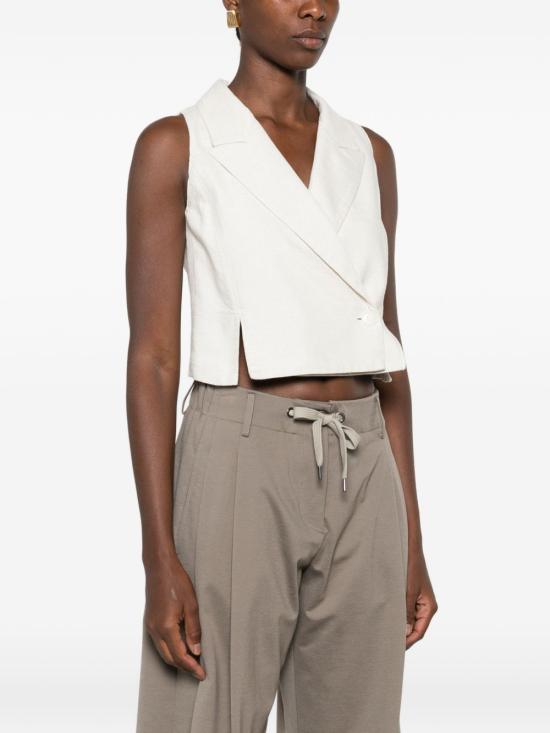 26FW 엠포리오 아르마니 베스트 EW005248AF28335M0076 WHITE - EMPORIO ARMANI