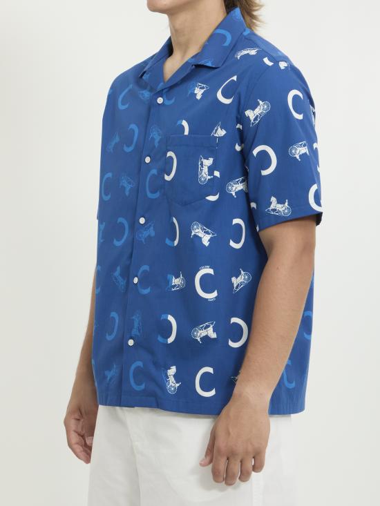 26SS 셀린느 반팔 셔츠 2C9463K51 GDR0 BLUE - CELINE