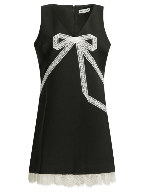 26FW 셀프 포트레이트 숏 원피스 PF26004SBBLACK