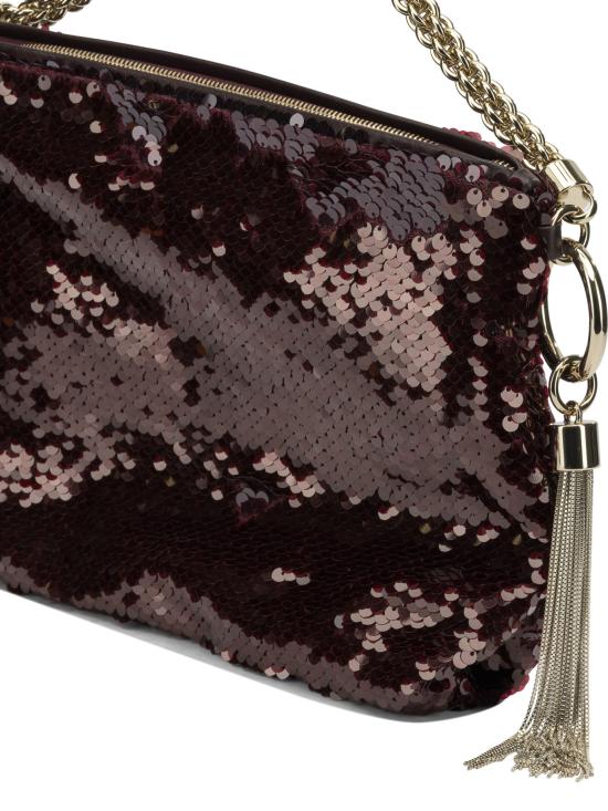 26FW 지미추 토트백 CALLIEGZDDEEPMERLOTLIGHTGOLD BORDEAUX - JIMMY CHOO