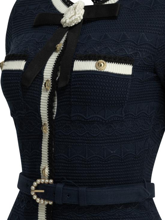 26FW 셀프 포트레이트 롱 원피스 PF26072MANNAVY BLUE - SELF PORTRAIT