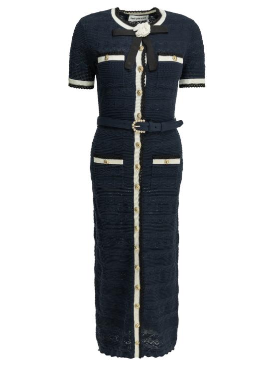 26FW 셀프 포트레이트 롱 원피스 PF26072MANNAVY BLUE