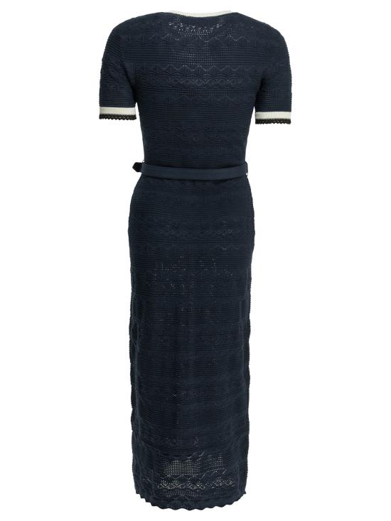 26FW 셀프 포트레이트 롱 원피스 PF26072MANNAVY BLUE - SELF PORTRAIT