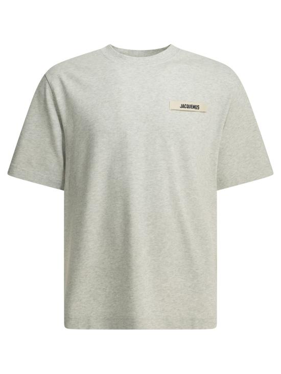 26FW 자크뮈스 그로그랭 로고 티셔츠 TSM00133AJ00226GREY