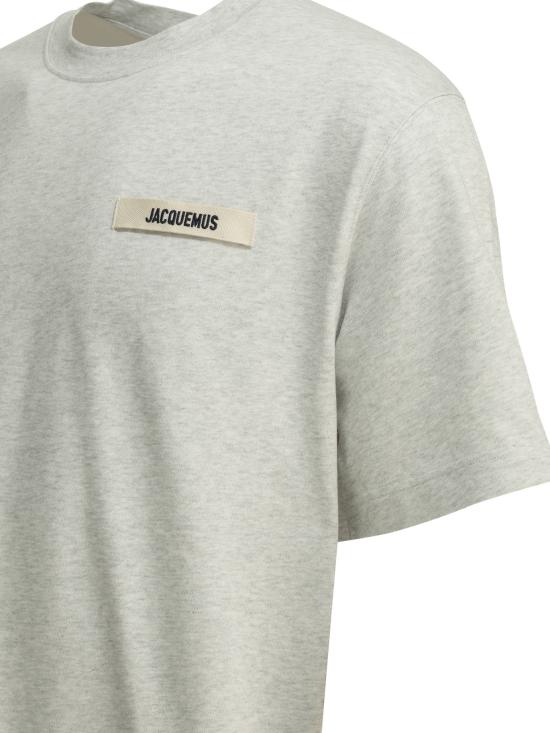 26FW 자크뮈스 그로그랭 로고 티셔츠 TSM00133AJ00226GREY - JACQUEMUS