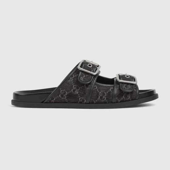 26SS 구찌 버클 슬라이드 샌들 831830FAFPY8473 black