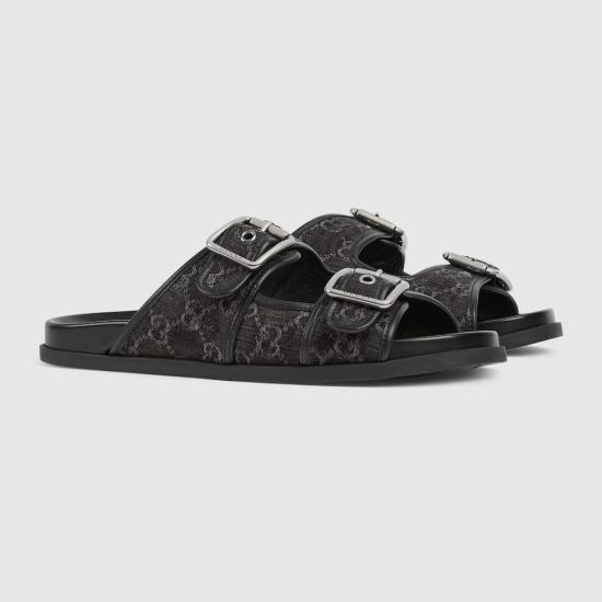 26SS 구찌 버클 슬라이드 샌들 831830FAFPY8473 black - GUCCI