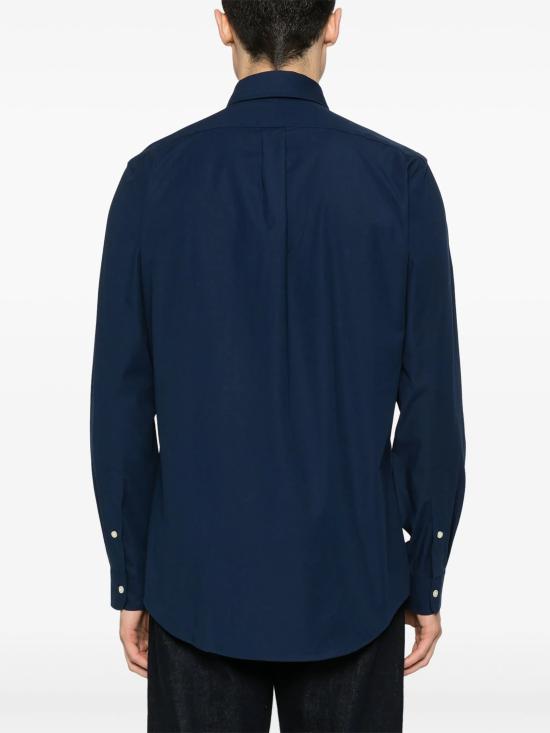 26FW 폴로 랄프로렌 커스텀 핏 코튼 포플린 포니 로고 셔츠 710928255 001 NAVY - POLO RALPH LAUREN