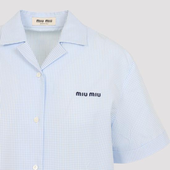 26FW 미우미우 셔츠 MK2048SOOO197I F0UB3 CHECKED - MIU MIU