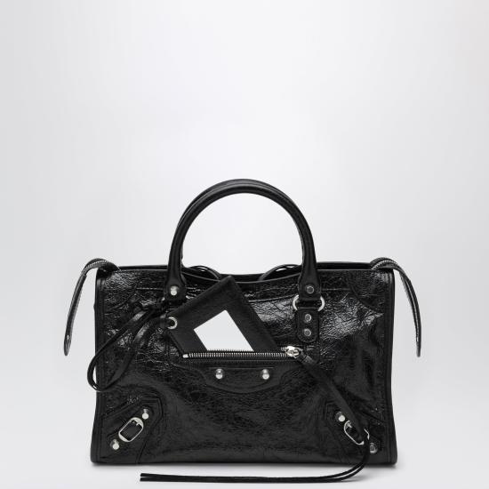 26FW 발렌시아가 르 시티 백 스몰 8657622ACLR 1000 BLACK
