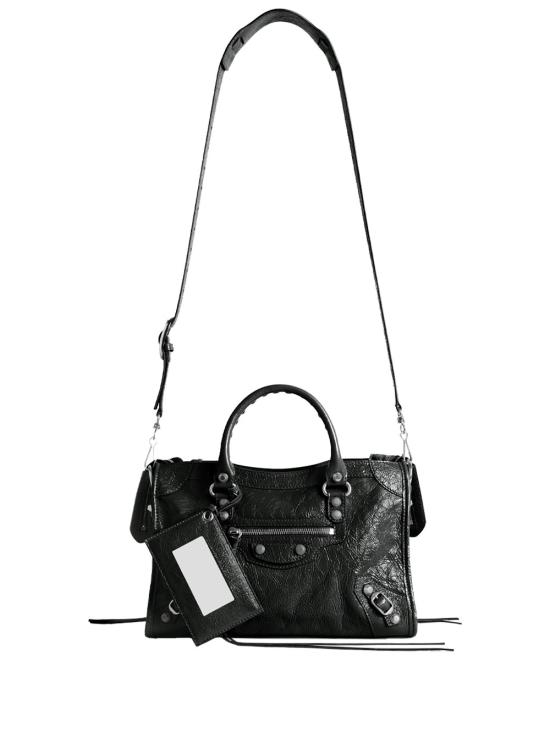 26FW 발렌시아가 르 시티 백 스몰 8657622ACLR 1000 BLACK - BALENCIAGA