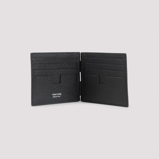 26FW 톰포드 스몰 그레인 레더 머니 클립 월렛 YM231LCL081S NAA BLACK - TOMFORD