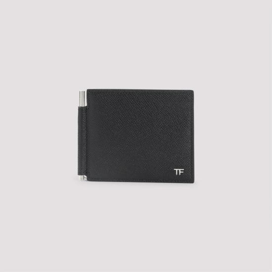 26FW 톰포드 스몰 그레인 레더 머니 클립 월렛 YM231LCL081S NAA BLACK - TOMFORD