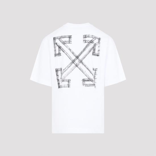 26FW 오프화이트 반팔 티셔츠 44MAA120F26J00Y100 WHITE - OFF WHITE
