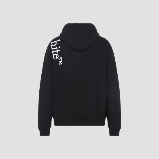 26FW 오프화이트 후드 티셔츠 44MBB085F26F00O001 BLACK - OFF WHITE