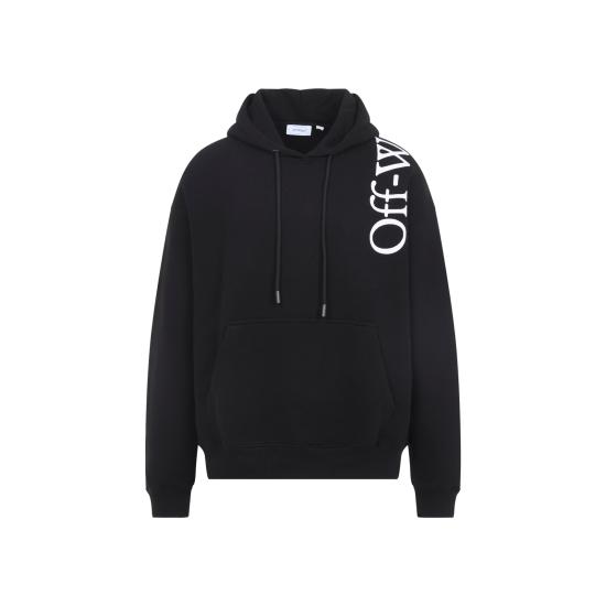 26FW 오프화이트 후드 티셔츠 44MBB085F26F00O001 BLACK