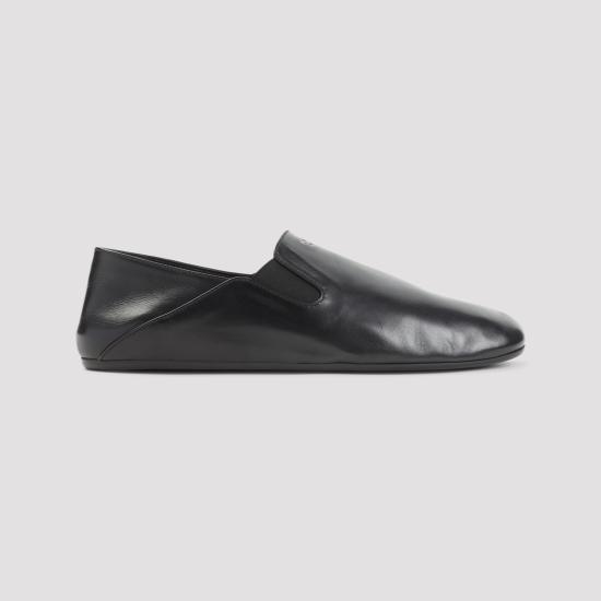 26FW 프라다 스웨이드 트라이앵글 로고 페니 로퍼 2S3005FG000070 F0002 BLACK - PRADA