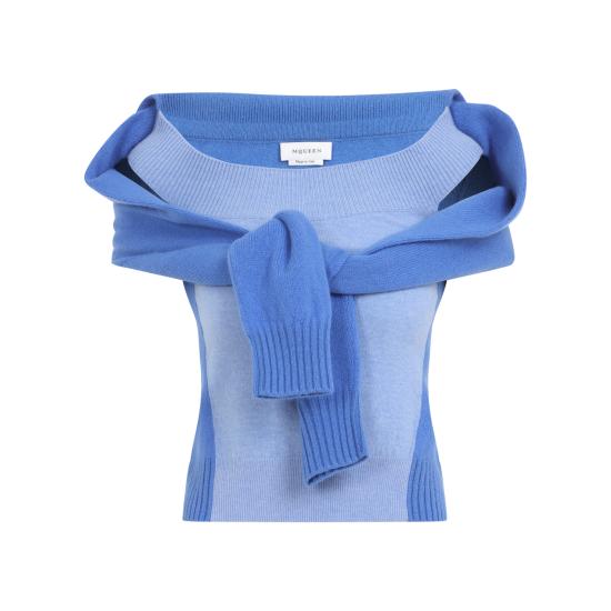 26FW 알렉산더 맥퀸 스웨터 876698Q1BHW 4413 BLUE