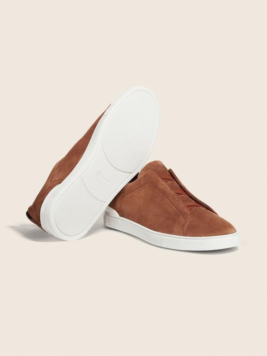 26SS 에르메네질도제냐 스니커즈 LHSOYS4667ZALM MARRONE - ERMENEGILDO ZEGNA