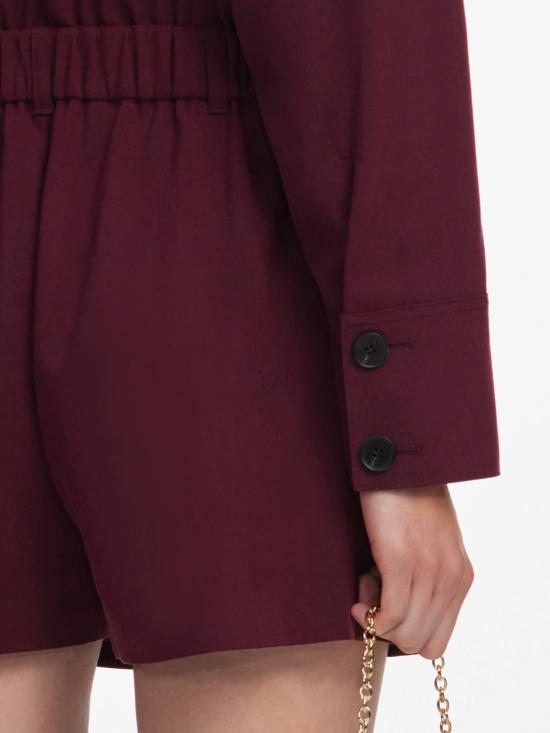 26FW 셀프 포트레이트 숏 원피스 PF26136JSBUBURGUNDY ROSSO - SELF PORTRAIT