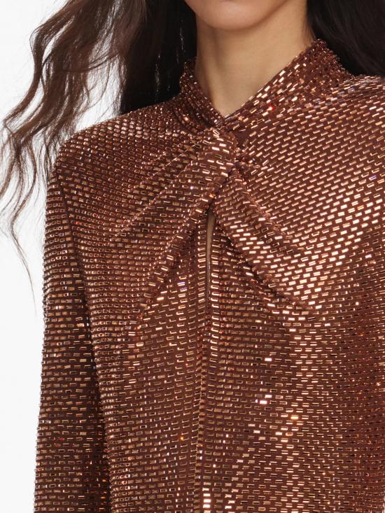 26FW 셀프 포트레이트 롱 원피스 PF26116MBRBROWN MARRONE - SELF PORTRAIT