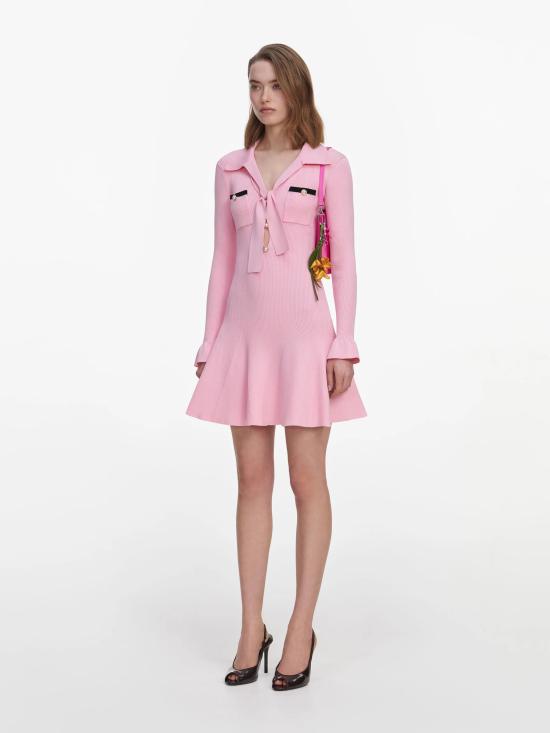 26FW 셀프 포트레이트 숏 원피스 PF26132SPPINK ROSA - SELF PORTRAIT