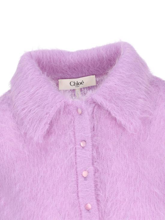 26FW 끌로에 폴로 티셔츠 CH26AMP16720 508 PURPLE - CHLOE