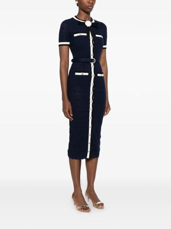 26FW 셀프 포트레이트 롱 원피스 PF26072MANPF26RTW NAVYBLUE - SELF PORTRAIT